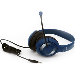 Avid 2AE-55 Wired Headset with Mic Blue - Stereo - Mini-phone (3.5mm) - Wired - 32 Ohm - 2