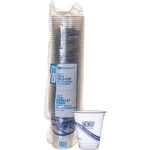 Eco-Products BlueStripe Cold Cups - 12 fl oz - 500 / Carton - Clear - Cold Drink - Recycled