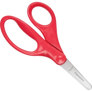 Fiskars+5%26quot%3B+Blunt-tip+Kids+Scissors+-+5%26quot%3B+Overall+LengthSafety+Edge+Blade+-+Blunted+Tip+-+Red+-+1+Each