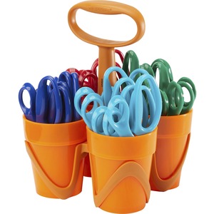 Fiskars+5%26quot%3B+Pointed-tip+Kids+Scissors+-+5%26quot%3B+Overall+LengthSafety+Edge+Blade+-+Pointed+Tip+-+Red%2C+Blue%2C+Turquoise%2C+Green+-+1+Each