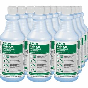 Midlab+Stain-Off+Professional+Spot%2FStain+Remover+-+Ready-To-Use+-+32+fl+oz+%281+quart%29+-+12+%2F+Carton+-+Odorless%2C+Water+Based%2C+Oil+Based%2C+Anti-resoiling%2C+Fast+Acting+-+Blue