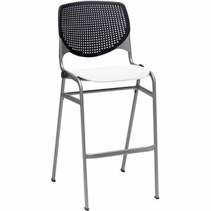 KFI+Barstool+Chair+-+Black%2C+White+-+1+Each