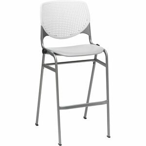 KFI+Barstool+Chair+-+White%2C+Light+Gray+-+1+Each