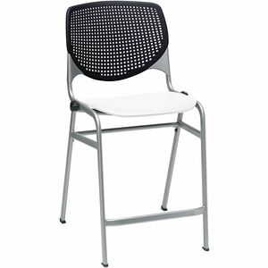 KFI+Seating+Bar+Stool+-+Black%2C+White+-+1+Each