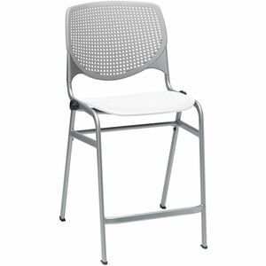 KFI+Seating+Bar+Stool+-+Light+Gray%2C+White+-+1+Each