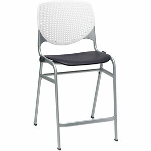 KFI+Seating+Bar+Stool+-+White%2C+Black+-+1+Each
