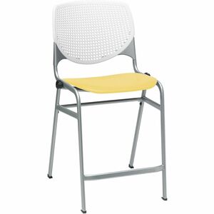 KFI+Seating+Bar+Stool+-+White%2C+Yellow+-+1+Each
