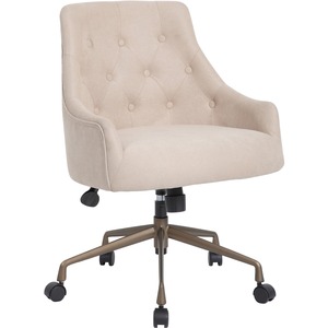 Boss Desk Chair - Beige Woven Fabric Seat - Beige Woven Fabric Back - 5-star Base - 1 / Carton