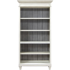 Martin+Hartford+Open+Bookcase+-+78%26quot%3B+Height+x+40%26quot%3B+Width+x+14%26quot%3B+Depth+-+5+Shelve%28s%29+-+3+Adjustable+Shelf%28ves%29+-+Material%3A+Natural+Wood%2C+Wire+Mesh+-+Finish%3A+Vintage+Linen+-+1+Each