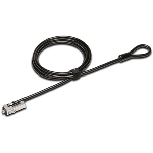 Kensington Slim NanoSaver Combination Ultra Cable Lock - Resettable - 4-digit - Carbon Steel - 6 ft - For Notebook, Computer