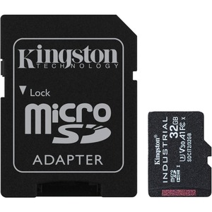 Kingston Industrial SDCIT2 32 GB Class 10/UHS-I (U3) V30 microSDHC - 3 Year Warranty