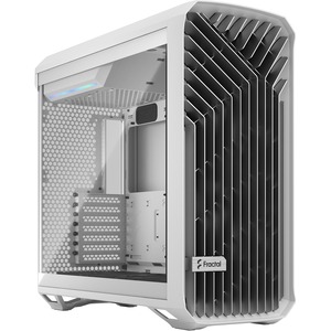 Fractal Design Torrent White TG Clear Tint - White - Tempered Glass, Steel - 6 x Bay - 5 x 7.09" (180 mm), 5.51" (140 mm) x Fan(s) Installed - 0 - ATX, EATX, Micro ATX, ITX, SSI EEB, SSI CEB Motherboard Supported - 7 x Fan(s) Supported - 0 x External 5.25" Bay - 0 x Internal 5.25" Bay - 2 x Internal 3.5" Bay - 4 x Internal 2.5" Bay - 7x Slot(s) - 3 x USB(s) - 1 x Audio In - 1 x Audio Out
