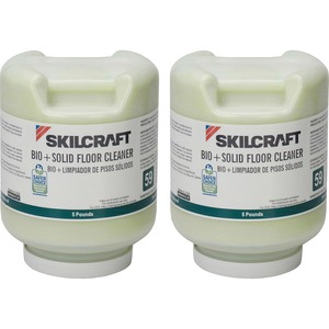 SKILCRAFT%C2%AE+Environmentally+Safe+Floor+Cleaner+-+Concentrate+-+80+oz+%285+lb%29+-+Green+-+2+%2F+Box