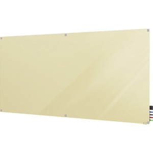 Ghent+Harmony+Dry+Erase+Board+-+96%26quot%3B+%288+ft%29+Width+x+48%26quot%3B+%284+ft%29+Height+-+Tempered+Glass+Surface+-+Beige+Back+-+Square+-+Magnetic+-+1+Each