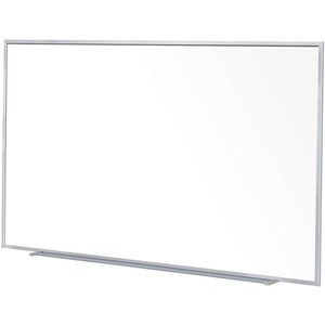 Ghent+5%26apos%3BH+Projection+Porcelain+Whiteboard+-+96%26quot%3B+%288+ft%29+Width+x+60%26quot%3B+%285+ft%29+Height+-+White+Porcelain+Surface+-+Gray+Satin+Aluminum+Frame+-+Magnetic+-+Eraser+Included+-+1+Each