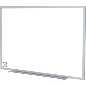 Ghent+Hygienic+Porcelain+Whiteboard+with+Aluminum+Frame+-+48%26quot%3B+%284+ft%29+Width+x+36%26quot%3B+%283+ft%29+Height+-+White+Porcelain+Steel+Surface+-+White+Anodized+Aluminum+Frame+-+Magnetic+-+1+Each