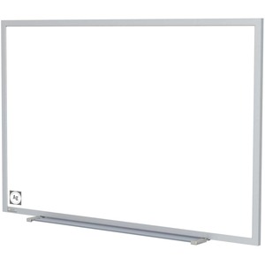 Ghent+Hygienic+Porcelain+Whiteboard+with+Aluminum+Frame+-+48%26quot%3B+%284+ft%29+Width+x+48%26quot%3B+%284+ft%29+Height+-+White+Porcelain+Steel+Surface+-+White+Anodized+Aluminum+Frame+-+Magnetic+-+1+Each