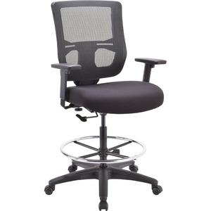 Eurotech+Apollo+II+Extended+Height+Stool+-+5-star+Base+-+Black+-+Armrest+-+1+Each