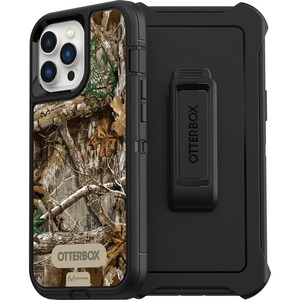 OtterBox Defender Rugged Carrying Case (Holster) Apple iPhone 12 Pro Max, iPhone 13 Pro Max Smartphone - Realtree Edge - Dust Resistant Port, Lint Resistant Port, Dirt Resistant Port, Scrape Resistant, Dirt Resistant, Bump Resistant, Drop Resistant, Clog Resistant Port - Synthetic Rubber Body - Holster - 6.94" (176.28 mm) Height x 3.83" (97.28 mm) Width x 1.31" (33.27 mm) Depth - Retail