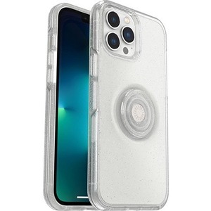 OtterBox iPhone 13 Pro Max, iPhone 12 Pro Max Otter + Pop Symmetry Series Clear Case - For Apple iPhone 13 Pro Max, iPhone 12 Pro Max Smartphone - Stardust Pop - Clear - Bump Resistant, Drop Resistant - Synthetic Rubber, Polycarbonate, Plastic