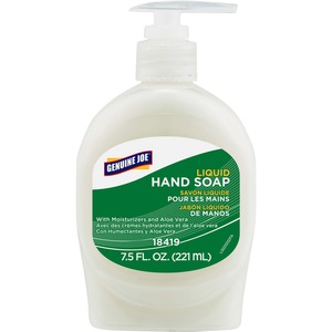 Genuine+Joe+Lotion+Soap+-+7.5+fl+oz+%28221.8+mL%29+-+Pump+Bottle+Dispenser+-+Skin%2C+Hand+-+White+-+Anti-irritant+-+1+Each