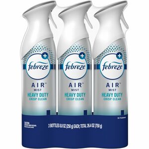 Febreze+Air+Freshener+Spray+-+Spray+-+8.8+fl+oz+%280.3+quart%29+-+Crisp+Clean+-+3+%2F+Pack+-+Odor+Neutralizer%2C+VOC-free%2C+Heavy+Duty