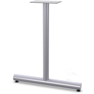 Lorell+Tabletop+T-Leg+Base+with+Glides+-+27.8%26quot%3B+x+2%26quot%3B+-+Material%3A+Tubular+Steel+-+Finish%3A+Gray