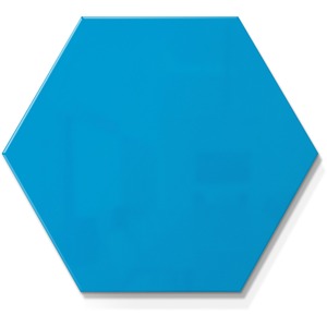 Ghent+Powder-Coated+Hex+Steel+Whiteboards+-+21%26quot%3B+%281.7+ft%29+Width+x+18%26quot%3B+%281.5+ft%29+Height+-+Blue+Steel+Surface+-+Hexagonal+-+Magnetic+-+1+Each