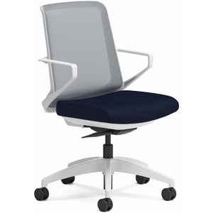 HON+Cliq+Chair+-+Navy+Seat+-+Fog+Mesh+Back+-+Designer+White+Frame+-+Navy+-+Armrest