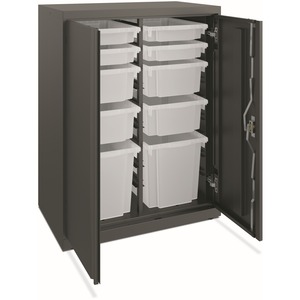 HON+Flagship+HFMSC183930RWB+Storage+Cabinet+-+30%26quot%3B+Depth+x+39%26quot%3B+Height+-+Lockable%2C+Leveling+Glide%2C+Removable+Lock%2C+Key+Lock%2C+Modular+-+Charcoal+-+Charcoal