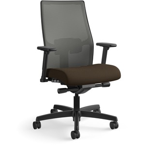 HON+Ignition+2.0+Chair+-+Espresso+Fabric+Seat+-+Charcoal+Mesh+Back+-+Black+Frame+-+Mid+Back+-+Espresso