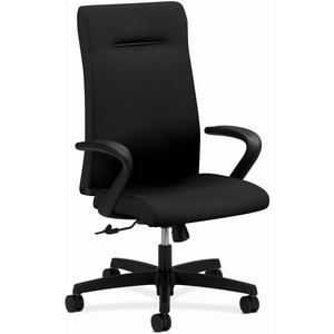 HON Ignition Chair - Black Fabric Back - Black Frame - High Back - Black - Armrest
