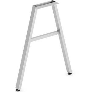 HON+Mod+HLPLLEG24A+Worksurface+A-Leg+-+x+24%26quot%3B+Width+-+Finish%3A+Silver+-+1+Each