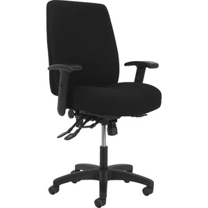 HON Network Chair - Black Fabric Seat - Black Fabric Back - Black Frame - High Back - Black