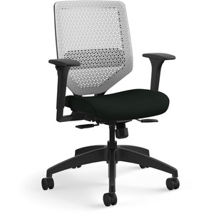 HON+Solve+Chair+-+Black+Vinyl+Seat+-+Titanium+Back+-+Black+Frame+-+Mid+Back+-+Black