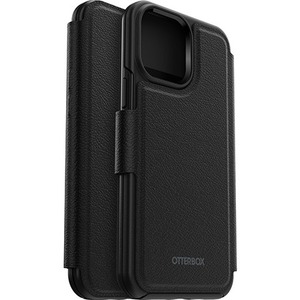 OtterBox Carrying Case (Folio) Apple iPhone 13 Pro Max, iPhone 12 Pro Max Cash, Business Card, Smartphone, Credit Card - Shadow Black - Damage Resistant - Magnet Body - 6.46" (164.08 mm) Height x 3.43" (87.12 mm) Width x 0.59" (14.99 mm) Depth - Retail