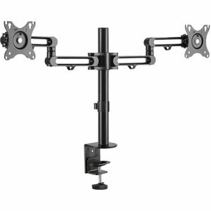 Tripp Lite DDR1327SDFC-1 Clamp Mount for Monitor, Flat Panel Display, HDTV - Black - 2 Display(s) Supported - 13" to 27" Screen Support - 16 kg Load Capacity - 100 x 100, 75 x 75 - VESA Mount Compatible - Rugged