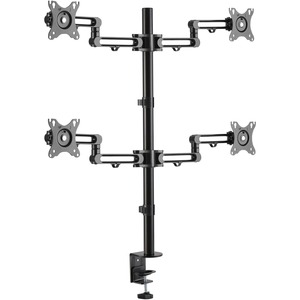 Tripp Lite DDR1327SQFC-1 Clamp Mount for Monitor, Flat Panel Display, HDTV - Black - 4 Display(s) Supported - 13" to 27" Screen Support - 32 kg Load Capacity - 100 x 100, 75 x 75 - VESA Mount Compatible - Rugged