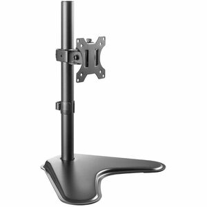 Amer Mounts Single Monitor Articulating Stand - Up to 32" Screen Support - 3.63 kg Load Capacity - 18.31" (465 mm) Height x 15.35" (390 mm) Width x 11.02" (280 mm) Depth - Freestanding - Powder Coated - Steel - Matte Black