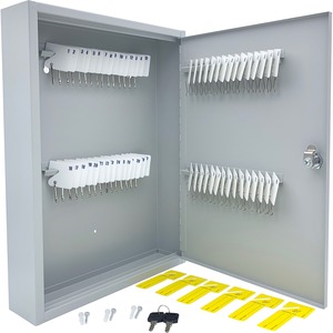 Huron+Slotted+Heavy-duty+Key+Cabinet+-+Keyhole+Slot%2C+Heavy+Duty%2C+Durable+-+Gray+-+Steel