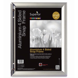 Seco+Sign+Holder+-+11%26quot%3B+Width+x+17%26quot%3B+Height+-+Rectangular+Shape+-+Silver