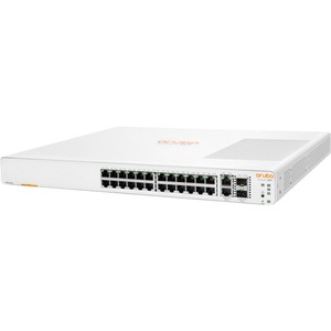 Aruba Instant On 1960 24G 2XGT 2SFP+ Switch - 24 Ports - Manageable - 10 Gigabit Ethernet, Gigabit Ethernet - 10GBase-T, 10GBase-X, 10/100/1000Base-T - 2 Layer Supported - Modular - 40 W Power Consumption - Optical Fiber, Twisted Pair - Rack-mountable, Table Top, Wall Mountable, Under Table, Cabinet Mount - Lifetime Limited Warranty
