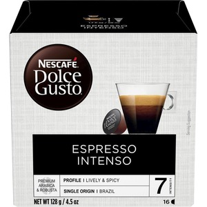 Nescafe Dolce Gusto Espresso Intenso Coffee - Compatible with Nescafe Dolce Gusto - 4 oz - 16 / Box