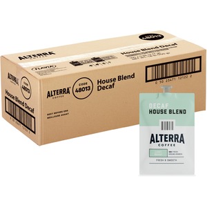 Lavazza Portion Pack Alterra Decaf House Blend Coffee - Compatible with Flavia Creation 150, Flavia Creation 200, Flavia Creation 500 - Light - 100 / Each