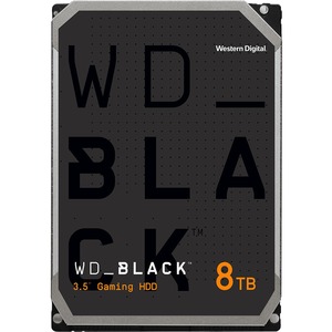 WD Black WD8002FZWX 8 TB Hard Drive - 3.5" Internal - SATA (SATA/600) - Conventional Magnetic Recording (CMR) Method - 3.5" Carrier - Desktop PC, MAC Device Supported - 7200rpm - 5 Year Warranty