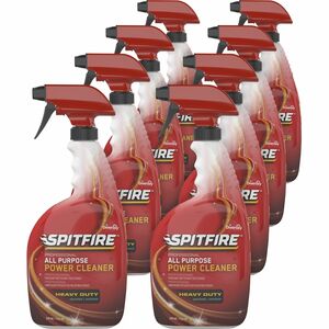 Diversey+Spitfire+Power+Cleaner+-+Ready-To-Use+-+32+fl+oz+%281+quart%29+-+Fresh+ScentSpray+Bottle+-+8+%2F+Carton+-+Heavy+Duty+-+Red