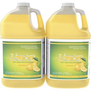 Diversey+Limon+Pot+And+Pan+Detergent+-+Ready-To-Use%2FConcentrate+-+128+fl+oz+%284+quart%29+-+Lemon+Fresh+Scent+-+2+%2F+Carton+-+pH+Balanced%2C+Long+Lasting%2C+Pleasant+Scent+-+Yellow