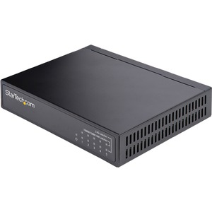 StarTech.com Unmanaged 2.5G Switch, 5 Port 2.5GBASE-T Unmanaged Ethernet Switch, Desk | Wall Mount Kit, Compatible w/ 10/100/1000Mbps devices - Support for 2.5GBASE-T - 5 port network switch supports 10/1000/1000/2500 Mbps over Ethernet Cat5e/Cat6/Cat6a - Unmanaged switch requires no setup | All-metal; Wall mount kit; K-slot | 0-50C temp | 9K Jumbo | Auto-MDIX | Diagnostic LEDs | Fanless