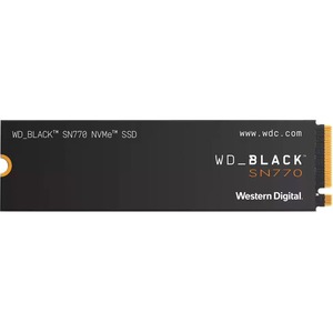 WD Black SN770 WDS500G3X0E 500 GB Solid State Drive - M.2 2280 Internal - PCI Express NVMe (PCI Express NVMe 4.0 x4) - Notebook, Motherboard Device Supported - 300 TB TBW - 5000 MB/s Maximum Read Transfer Rate