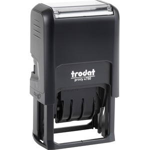 Trodat+Ecoprinty+5-In-1+Date+Stamp+-+Date+Stamp+-+10000+Impression%28s%29+-+Black%2C+Red+-+Recycled+-+1+Each